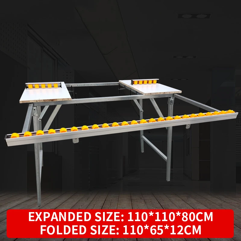 Woodworking portable edge banding machine platform bracket increases the widening platform retractable