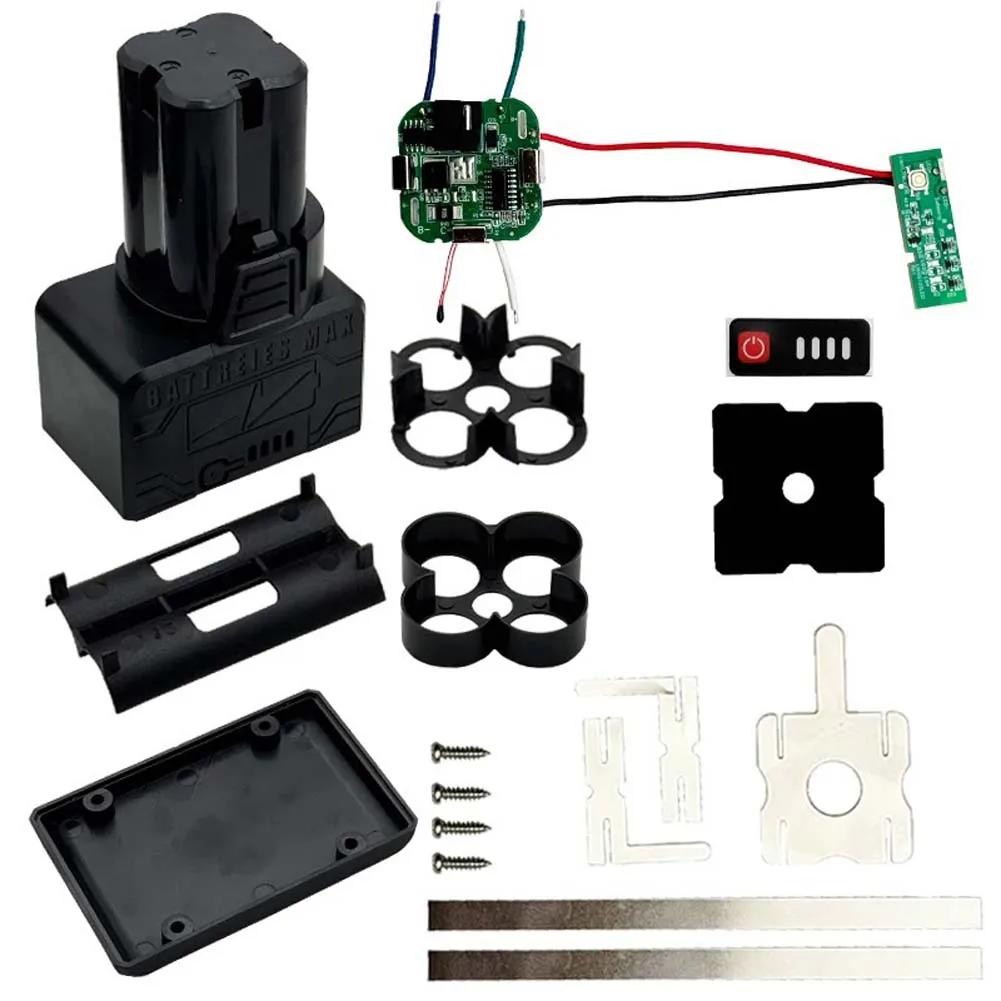 16.8V 8 Core Li-ion For Battery Housing Case ABS Shell With PCB Protection Board Holder For Electric Power Tool DIY Replacement