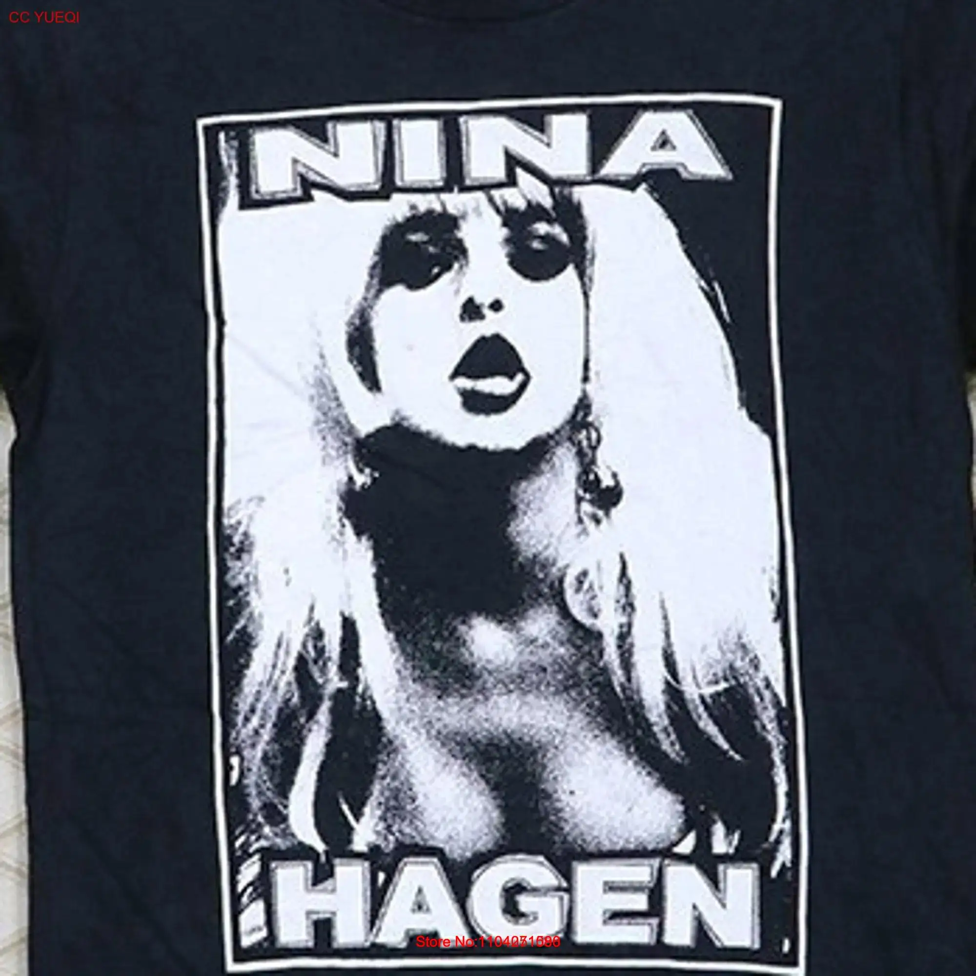 Nina Hagen shirt vintage rare T faded black tee punk gothic New Wave concert Siouxsie Lene Lovich Diamanda Galas Wendy O