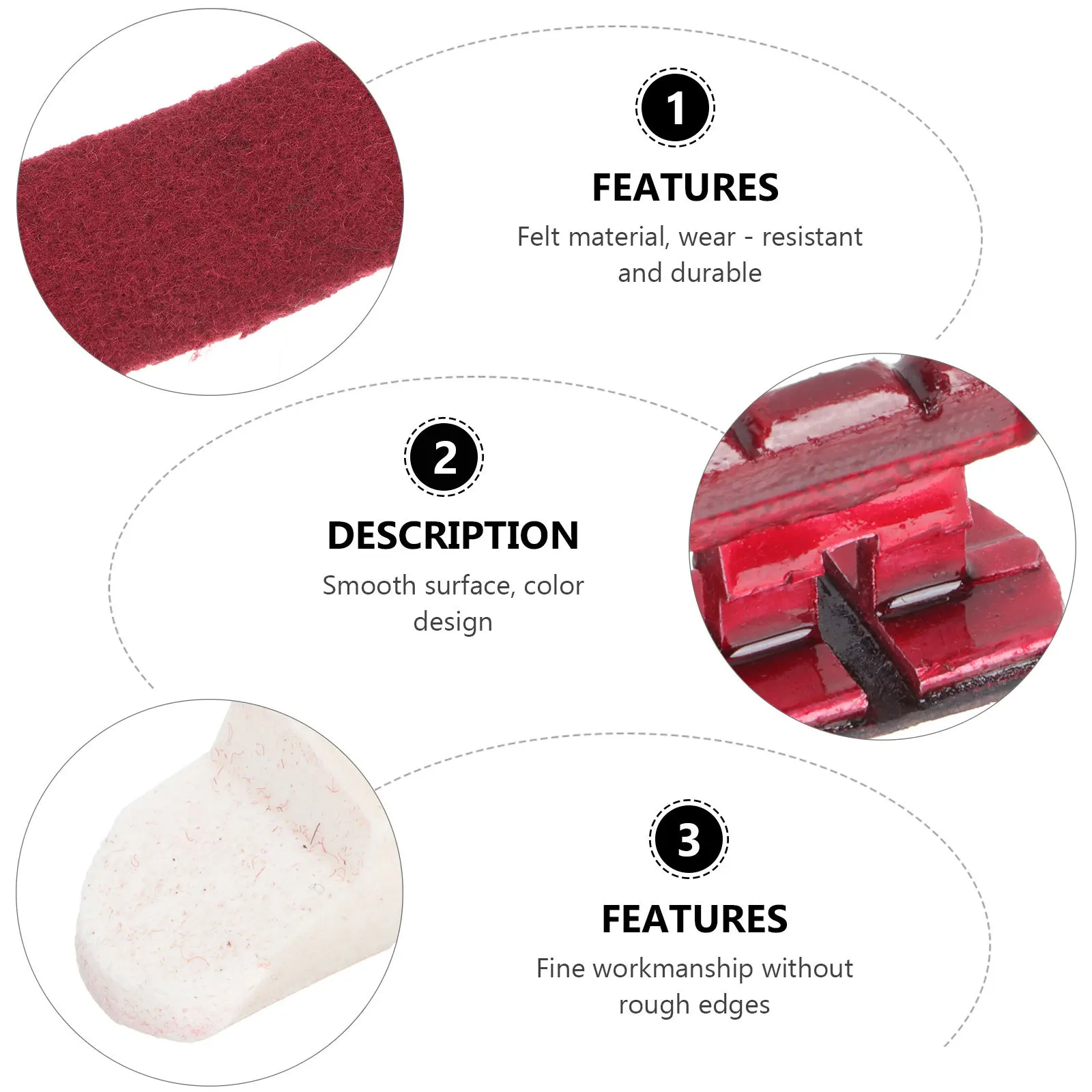 

1 set 1 Set Bridge Sound Filter Cushion Sponge Sound Mat For Practice Music Instrument Erhu Playing Bridge Accessory Erhu Part