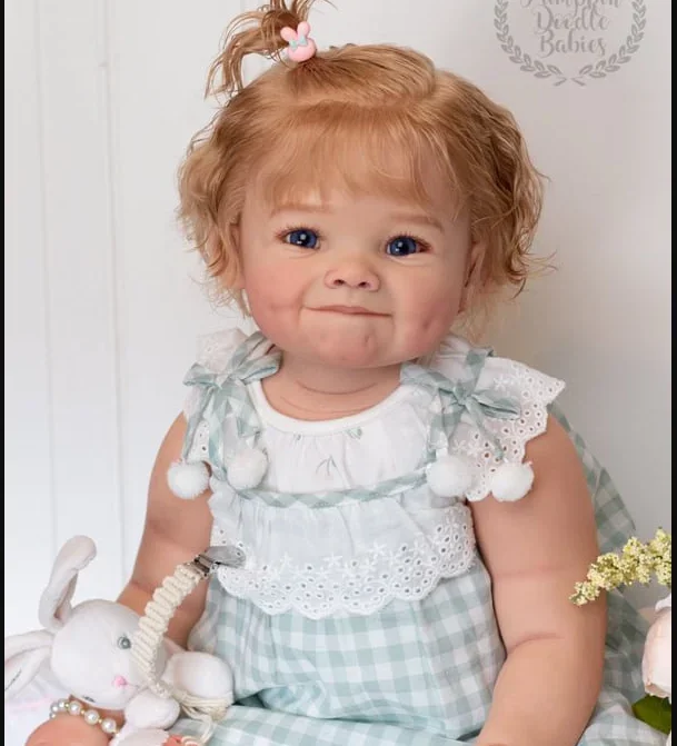 DLS 28inch Reborn Toddler Doll Finished Painted Raya Lifesize Soft Touch Finished Doll With Different Cloth