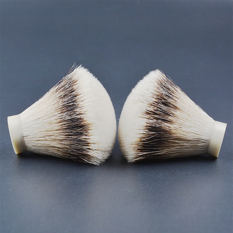 Silvertip badger hair knot fan-shaped brush head cleaning beard tool natural badger hair brush head handmade brushless handle