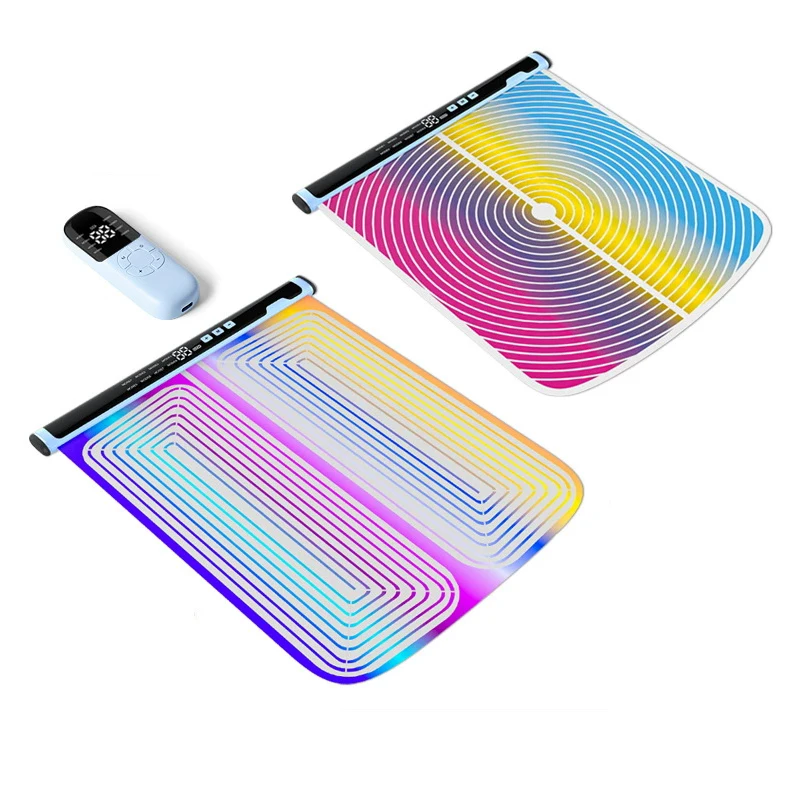 EMS Smart Colorful Leg Massager Pad - TPU Foot Acupressure Mat with Pulse Therapy for Relaxation & Leg Shaping
