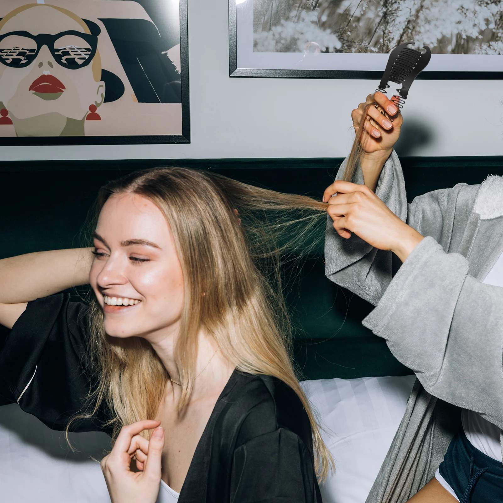 

8Pcs Simple Banana Clips Side Hair Comb for Women Strong Hold Hair Clamp Headdress Lightweight Style Tool Set Simple Headdress