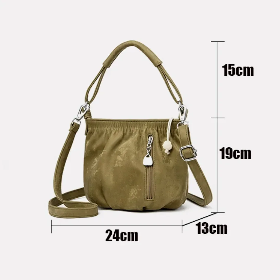 Genuine Luxury High-quality Solid Color Leather  Tote Bag Purse Shoulder Bag Crossbody Bags for Women  Designer 2024  Sac A Main