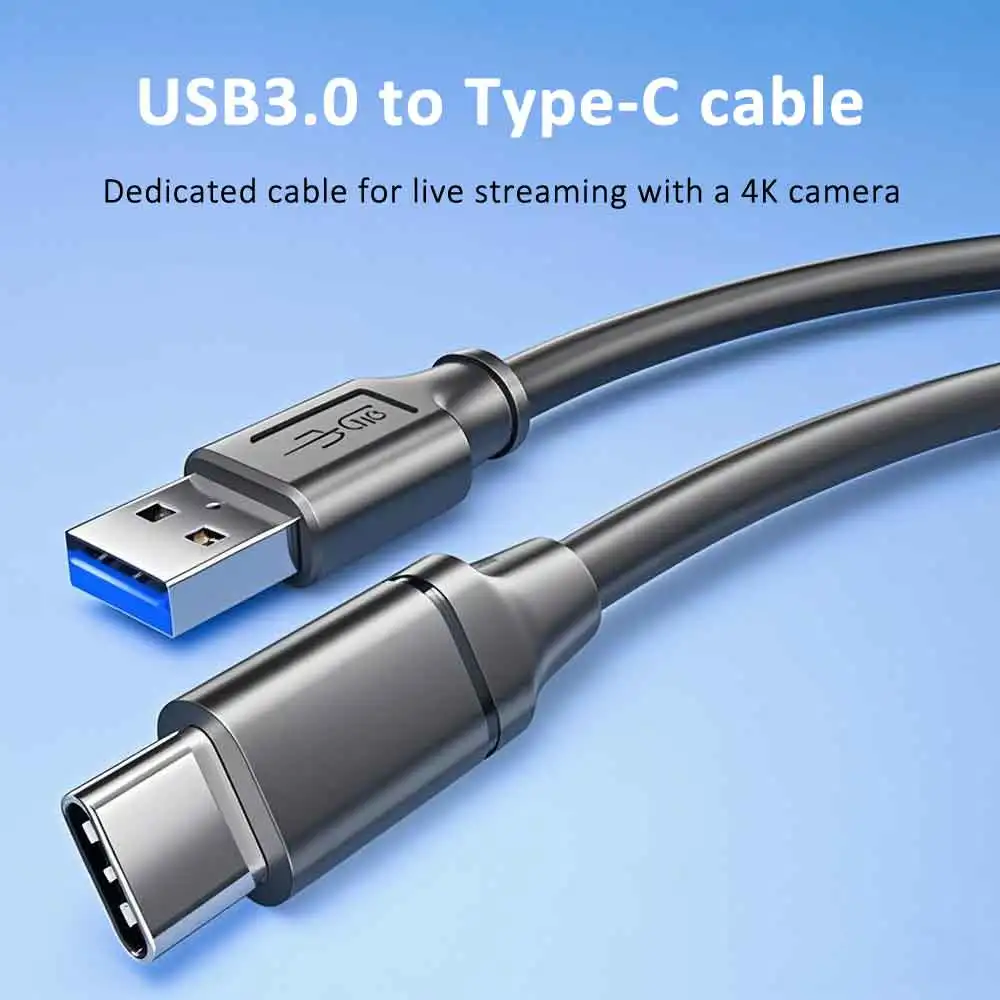 USB3.0 Type A To C 5Gbps Cable Dedicated Cable for 4K Camera Live Broadcast USB A To USB C Cord USB3.0 To Type C Cable 10M 20M