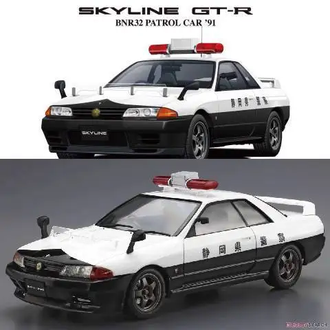 

In Stock 1/24 Nissan BNR32 Skyline GT-R Police Car - Plastic Model Kit