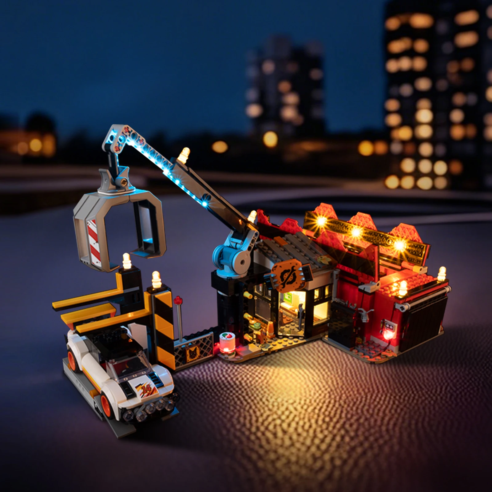 

Набор светодиодных фонарей для LEGO Scrapyard с машинками City 60472