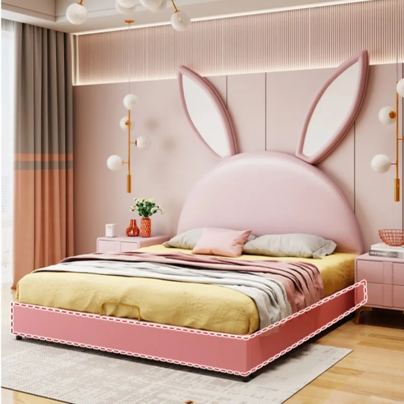 Simple Safety Kids Beds Girls Decoration Safety Princess Toddler Children Beds Frame Modern Camas Infantiles Furniture Home