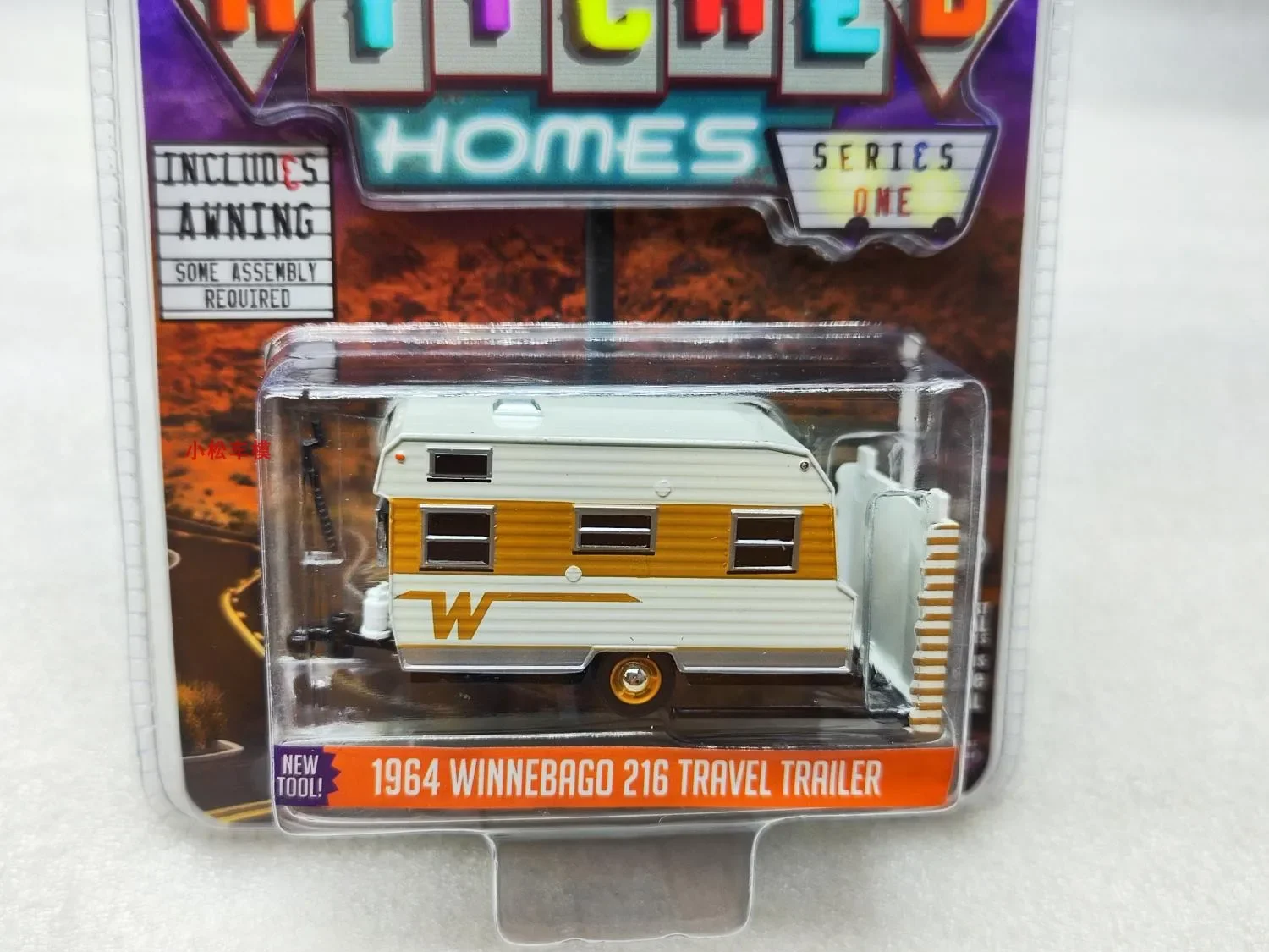 1:64 1964 Winnebago 216 Reisaanhangwagen Diecast Metalen Legering Model Auto Speelgoed Voor Geschenkcollectie