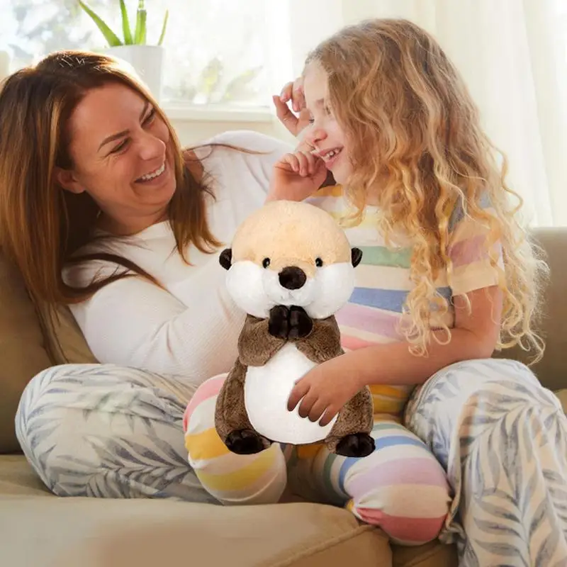 Animal en peluche doux de dessin animé pour enfants, jouet en peluche mignon pour bébés et tout-petits, beurre, 9.8 po