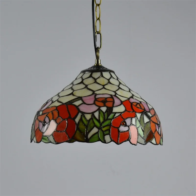 SOFITY Tiffany Pendant Light Modern LED Colorful Lamp Fixtures Decorative For Home Living Dining Room