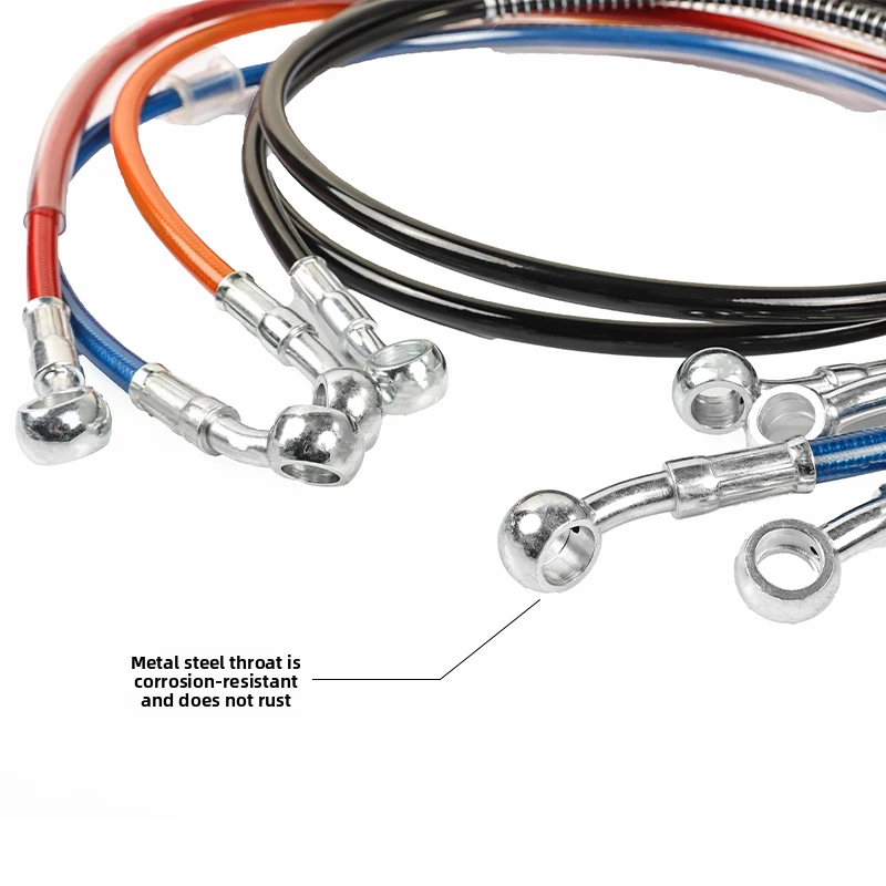 Electric scooter high-pressure steel hose hydraulic brake pipe, universal brake fluid hose, motorcycle modified disc brake hose - view 5
