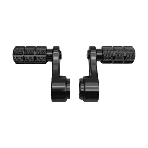 2 Piece Metal Electric Bike Conversion Crankset Thru Axle Crank Arm Rust Resistant Foot Rest Peg for Commuter Scooter