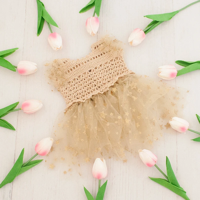 Jupe dégradée étoile et accessoires pour cheveux, ensemble deux pièces pour bébé, studio de photographie de cent jours, prise de vue