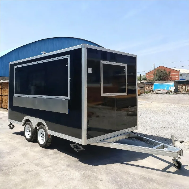 Towable Food Truck Trailer for Sale with Coffee Cart Taco Stand for Festival Catering Business