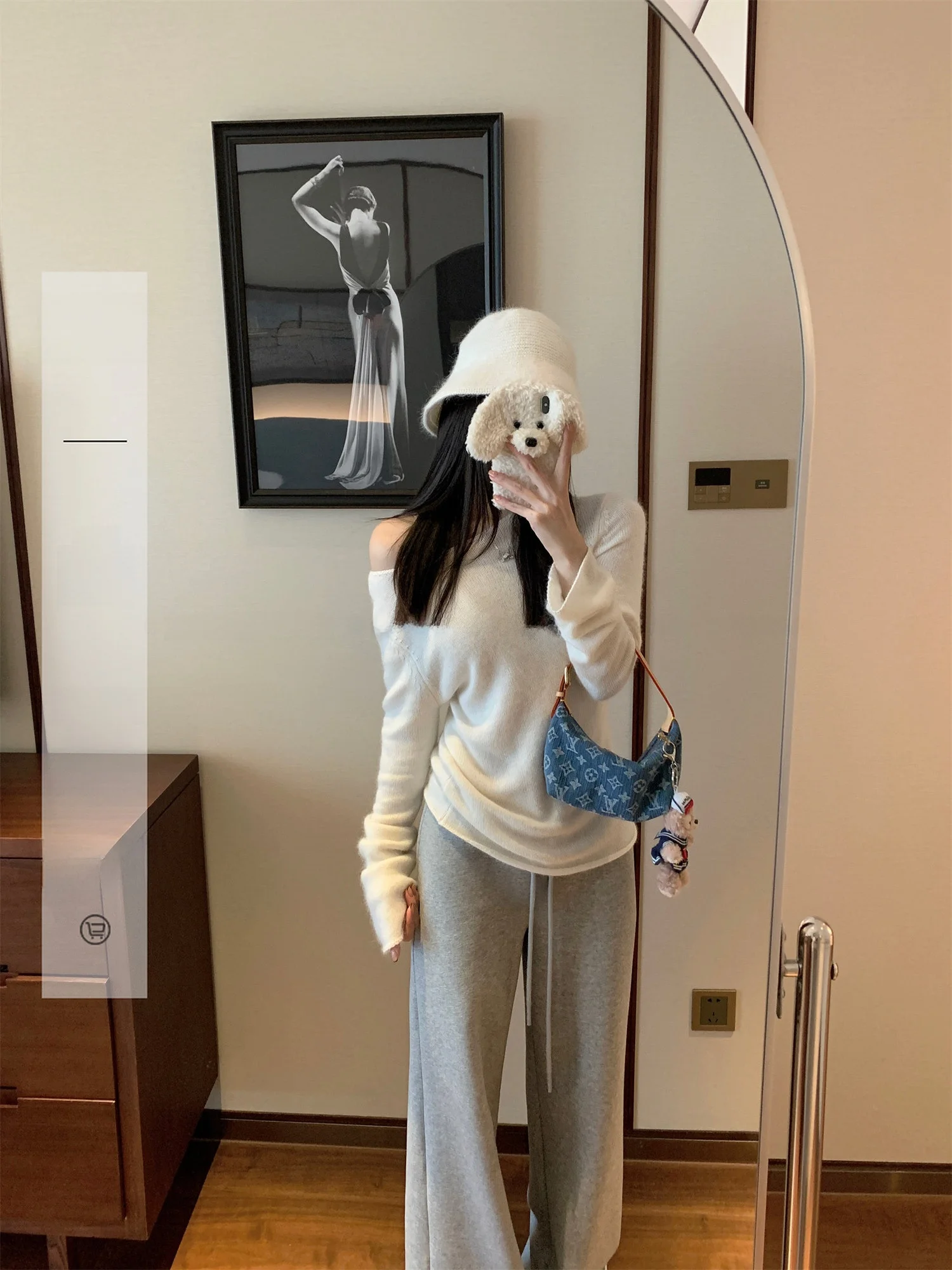 

Женский свитер Ego Studio из шелковой шерсти с длинными рукавами, осенне-зимний, модный, с естественным дизайном плеч