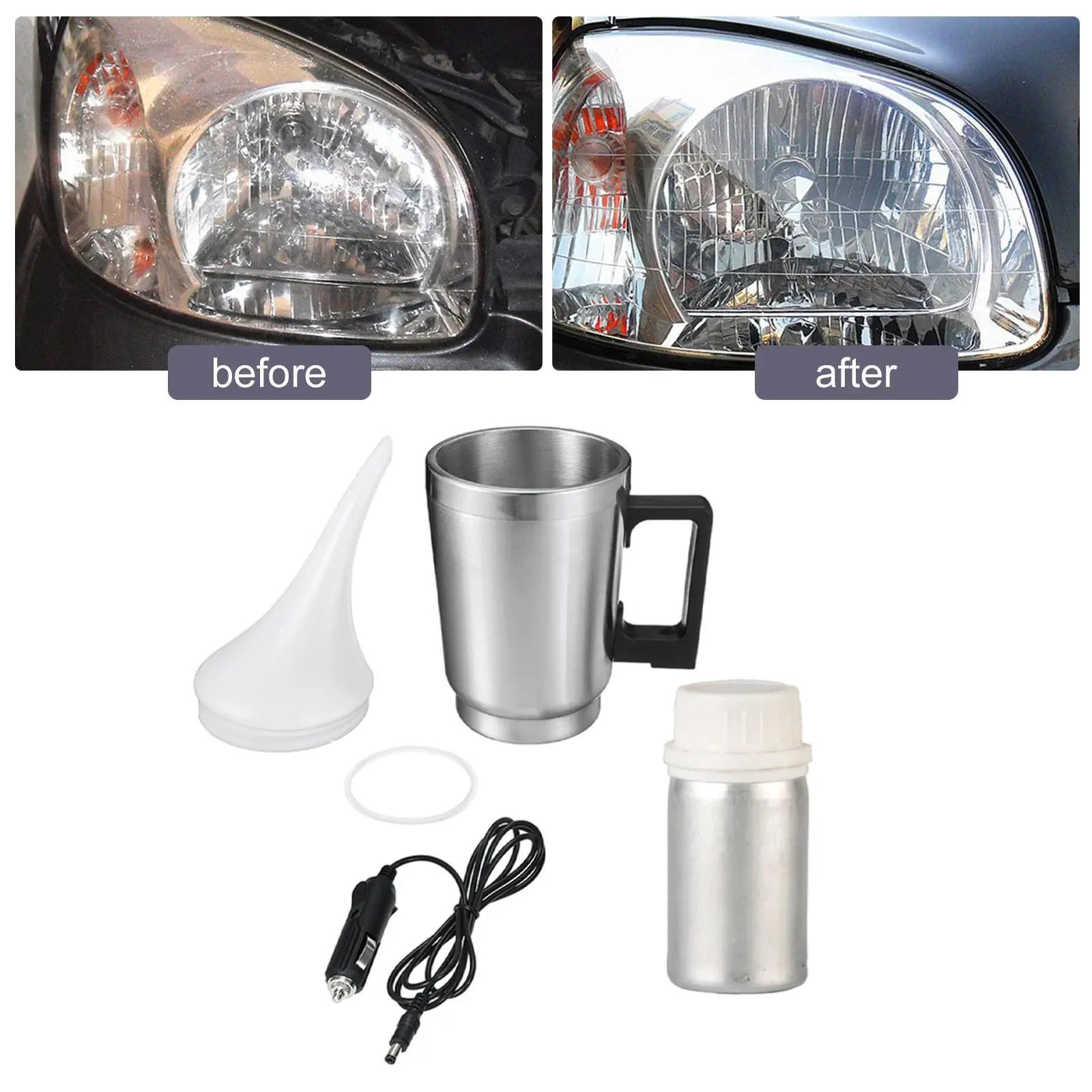 Car Headlight Renovation Polishing Cup Set Auto Kits Iron