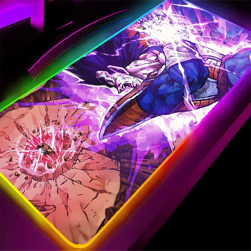 RGB الكمبيوتر Varmilo لوحة المفاتيح LED ماوس الوسادة D-Dragon الكرة قفل حافة الخلفية الألعاب اكسسوارات ألعاب السجاد مكتب حصيرة ماوس #3