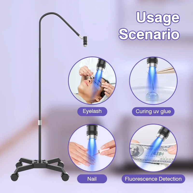 UV-lijmuithardingslamp 2in1 USB 6W wimperverlengingslamp UV-nagellamp Polish Gel Droger Schoonheidssalon Licht