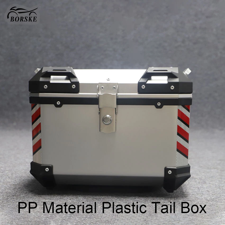 Wholesale PP Plastic Motorcycle Trunk Scooter Top Case Motorcycle Accessories Top Box Motorcycle Luggage Tail Box for Storage