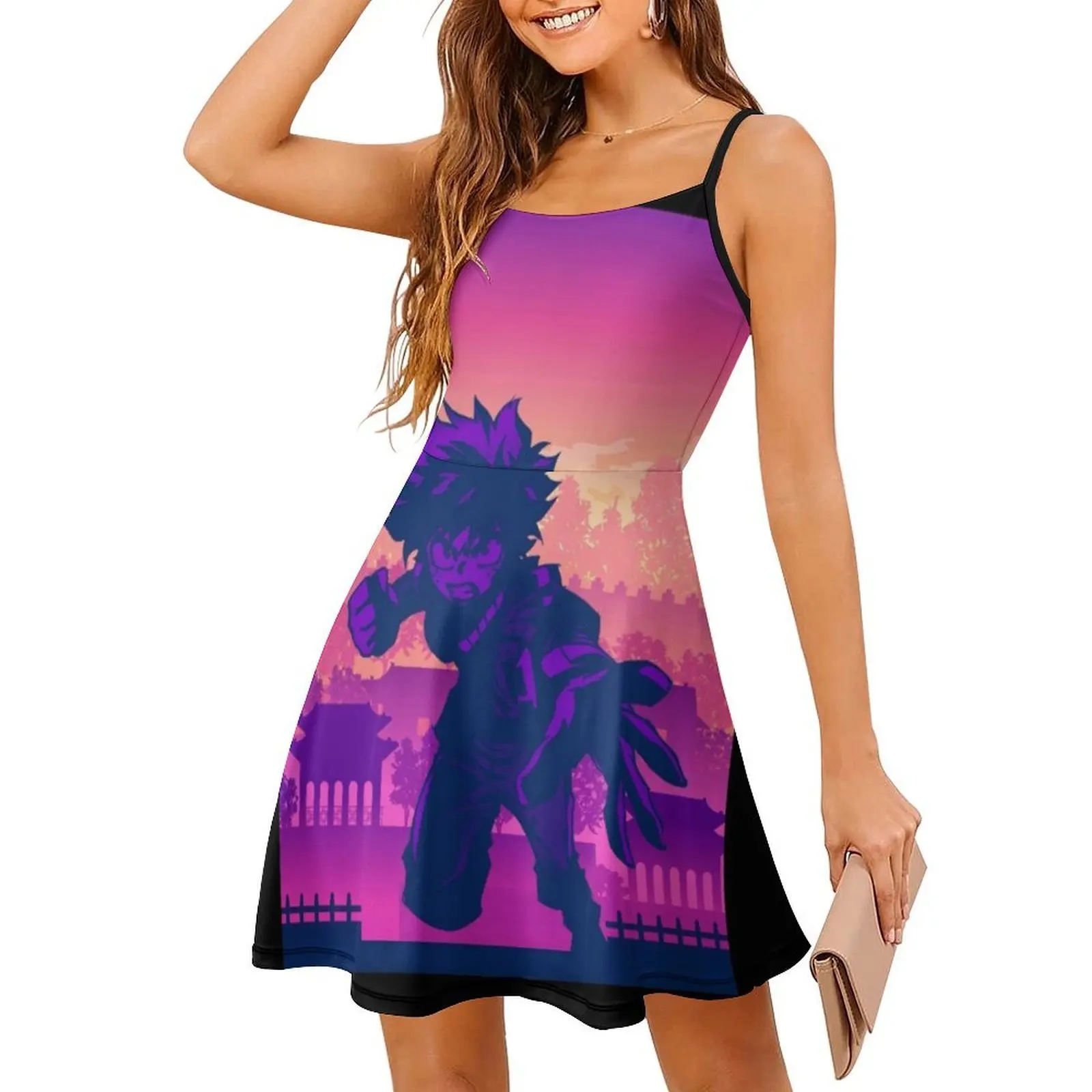 فستان باكوغو بوهو أنيق أنيق لحفلات الزفاف على الشاطئ فستان Deku Deku Boku No Hero Deku Anime Deku ملابس نسائية #3