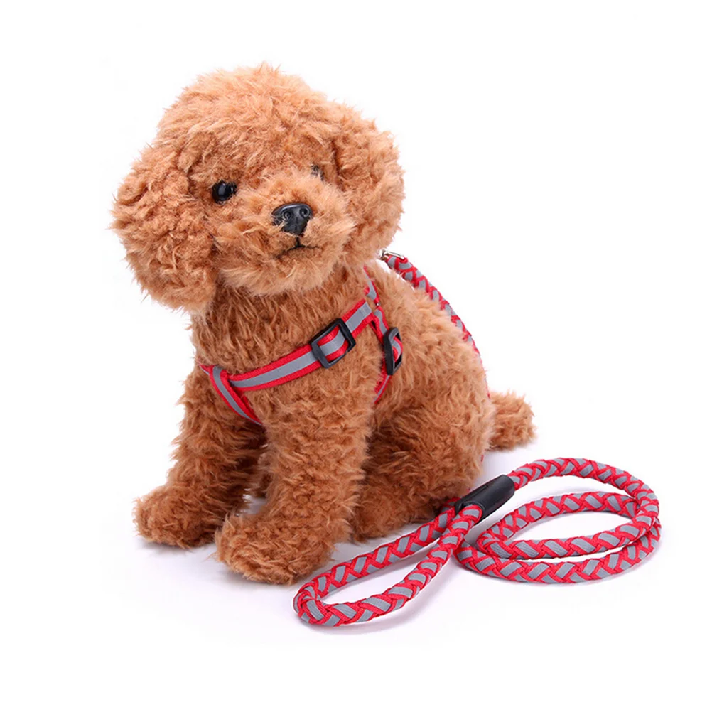 

Adjustable Pet Dog Puppy Cat Harness 1.5x120cm Reflective Walking Leash Design for Daily Walk Outdoor