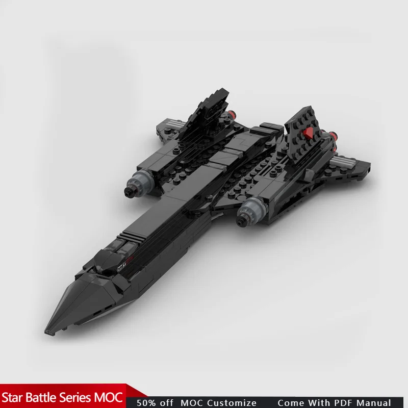 

309 шт. Star Battle SR-71 Blackbird — альтернативная сборка 75406 Командный челнок Киоло MOC Настроить DIY Фестивальная игрушка для мальчиков в подарок