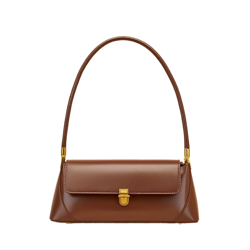 

Осень-зима 2022, новая женская сумка через плечо из натуральной кожи в стиле ретро, модная сумка через плечо во французском стиле, роскошная женская сумка в подарок