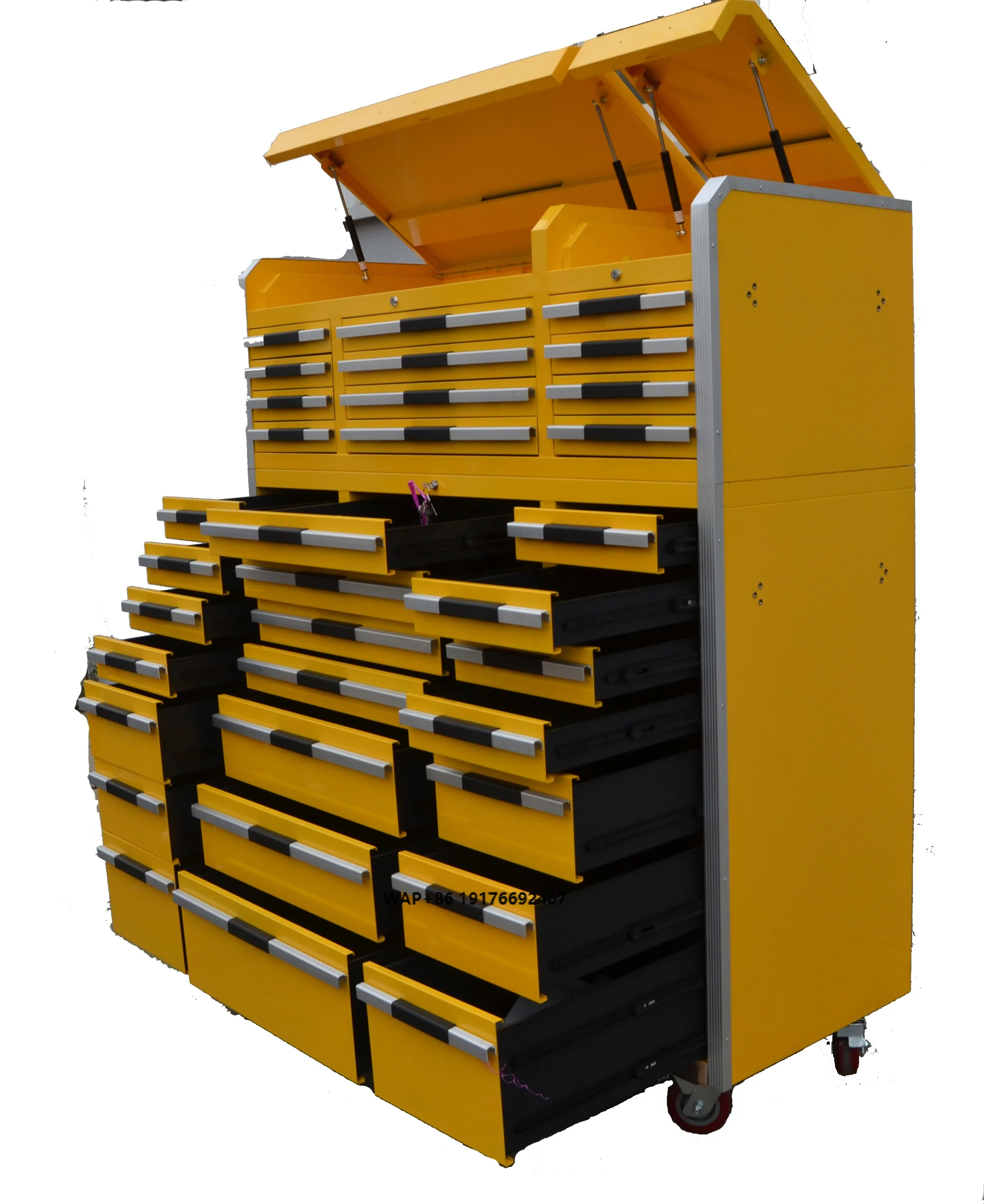 72 Inch Tall Rolling Tool Cabinet with Drawers