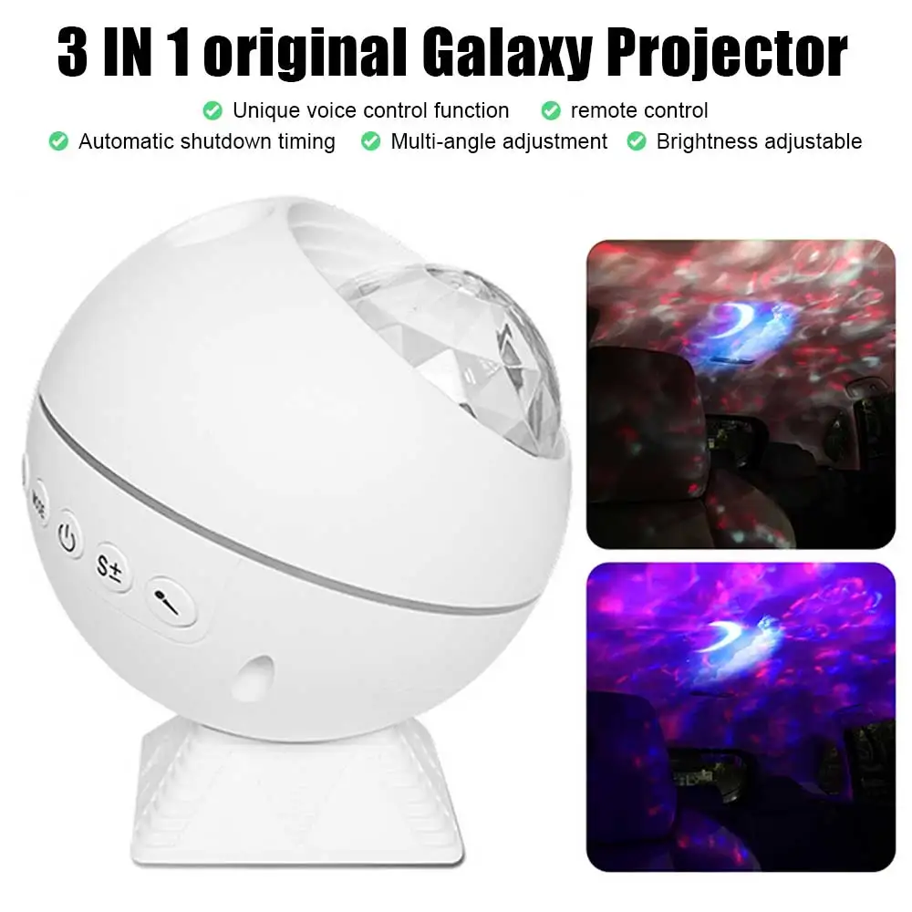 Galaxy สำหรับโปรเจคเตอร์ Home Night ดาว Starry Sky โคมไฟปาร์ตี้โปรเจคเตอร์ Ocean Wave โคมไฟ40 Light โหมด