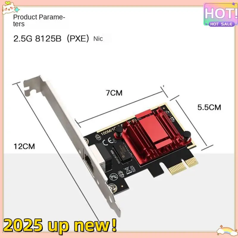 2.5G PCI-E To RJ45 Network Card Diskless Network Card Ethernet 2500Mbps 2.5Gbps For PC