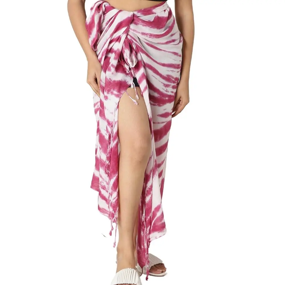 

Sarong Coverups for Women Swimsuit Long Pareo Wrap Skirt Beach Bikini Bathing Suit Cover Up Ombre Tie Dye