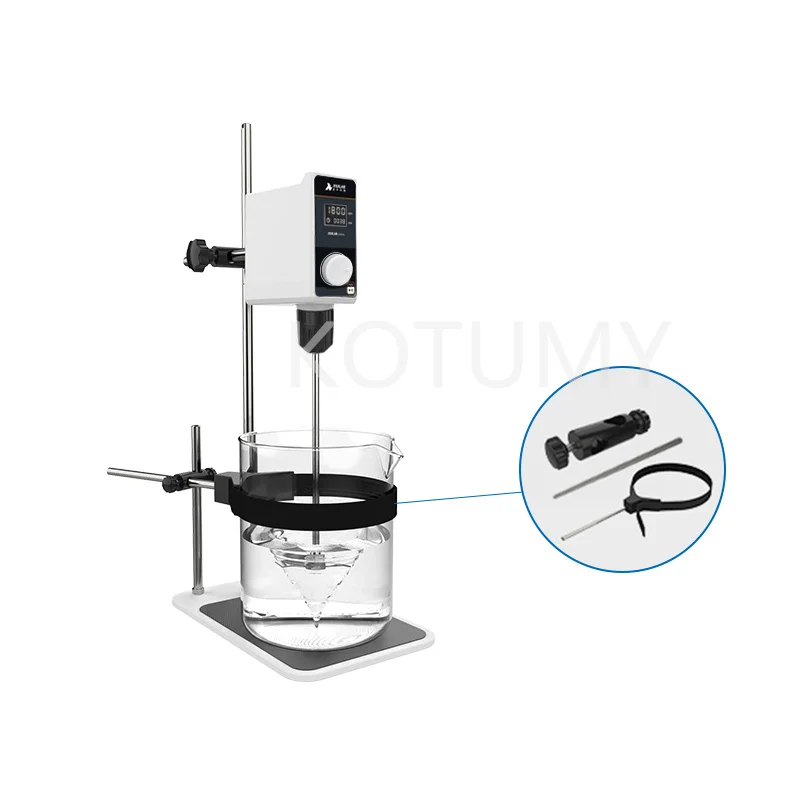 Official Store Mixer Lab Electric Stirrer Digital Display Overhead Stirrer Adjustable Height Lab Equipment 110V To 220V