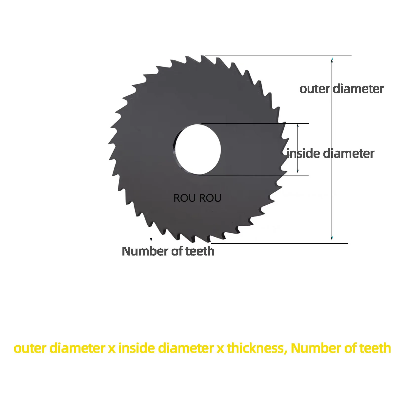 75/80/100mm 5pcs HSS Mini Saw Blade Nitride Coated Milling Cutter Slit Slot Copper Aluminum PVC Pipe Plastic Wood Cutting