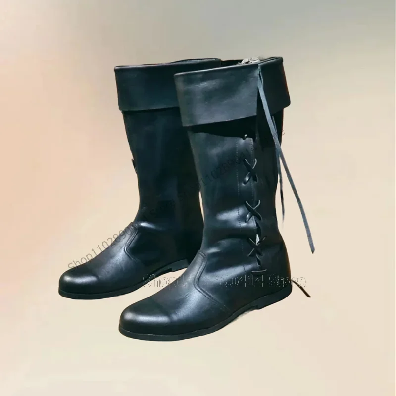 

Black Knitted Matte Leather Tassels Design Men Boots Fashion Slip On Men Shoes Luxurious Handmade Party Banquet Men Dress Shoes