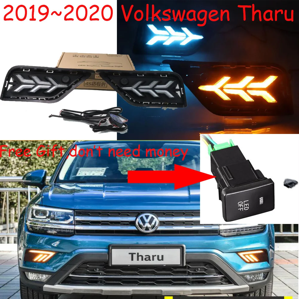 1 Set Bumper Lamp For  DRL Tharu LED Daytime Running Lights 2007~2014year Headlight Tharu Daylight 12V ABS Fog