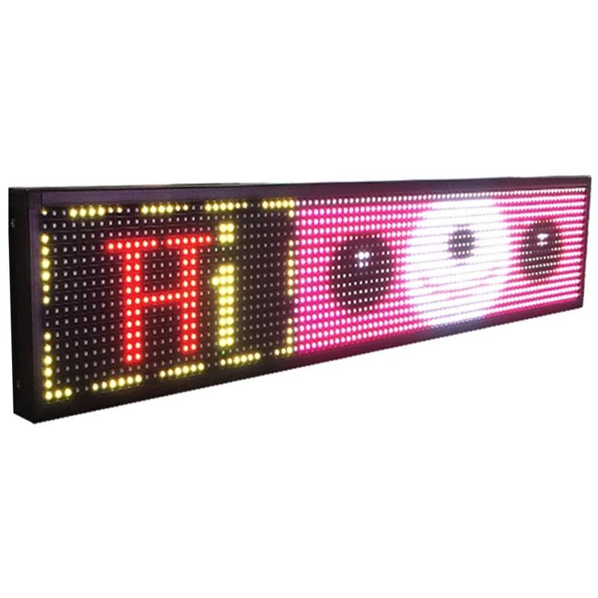 LED Message Sign for Shop Windows Led Display Board Hot Sale Full Color P4 Indoor Moving Scrolling 128x1024mm 32x256dots 1800cd