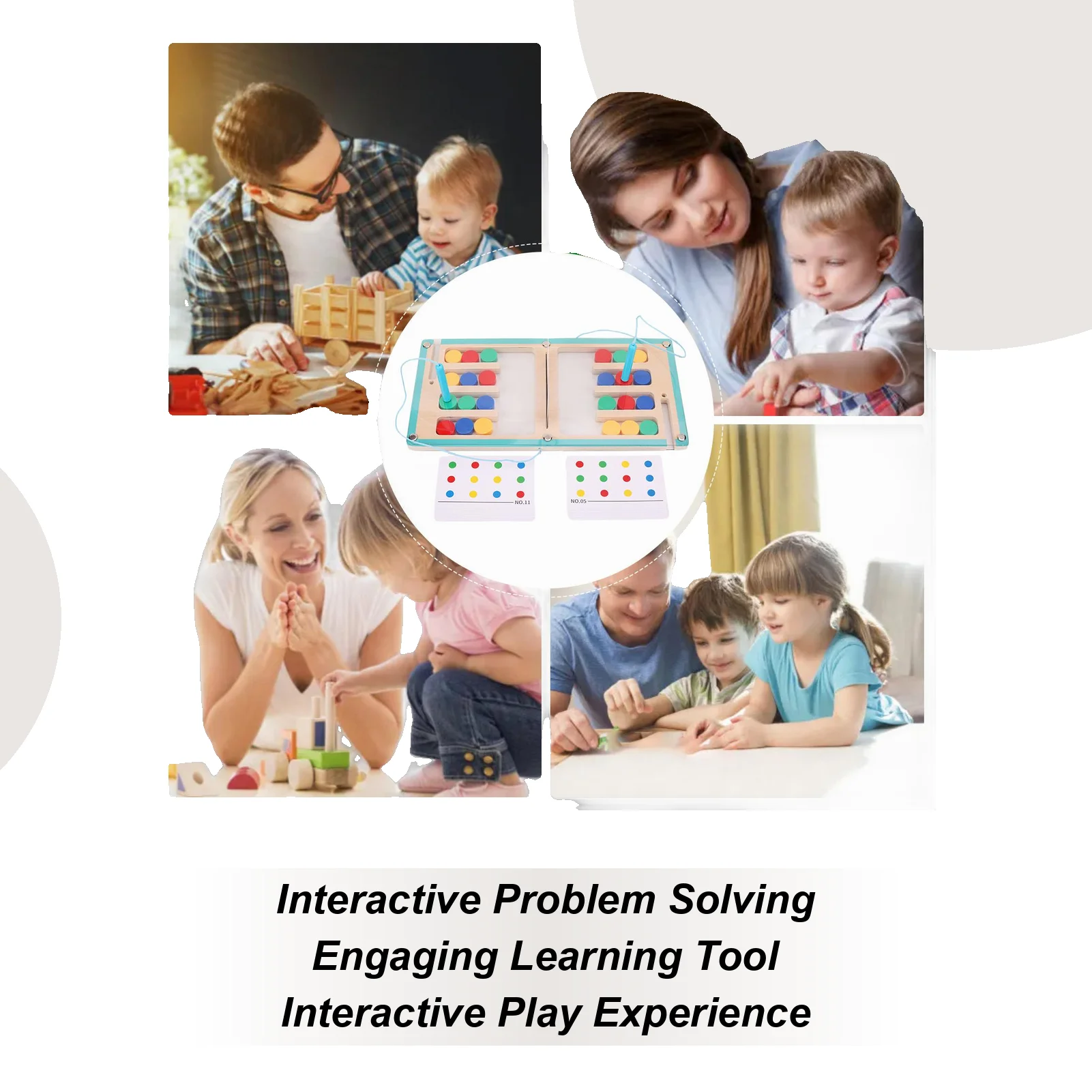 

Детская головоломка-сортер для 2 игроков: развитие логического мышления с магнитной ручкой, игра-слайдер для сортировки по цветам, для дома, класса, путешествий