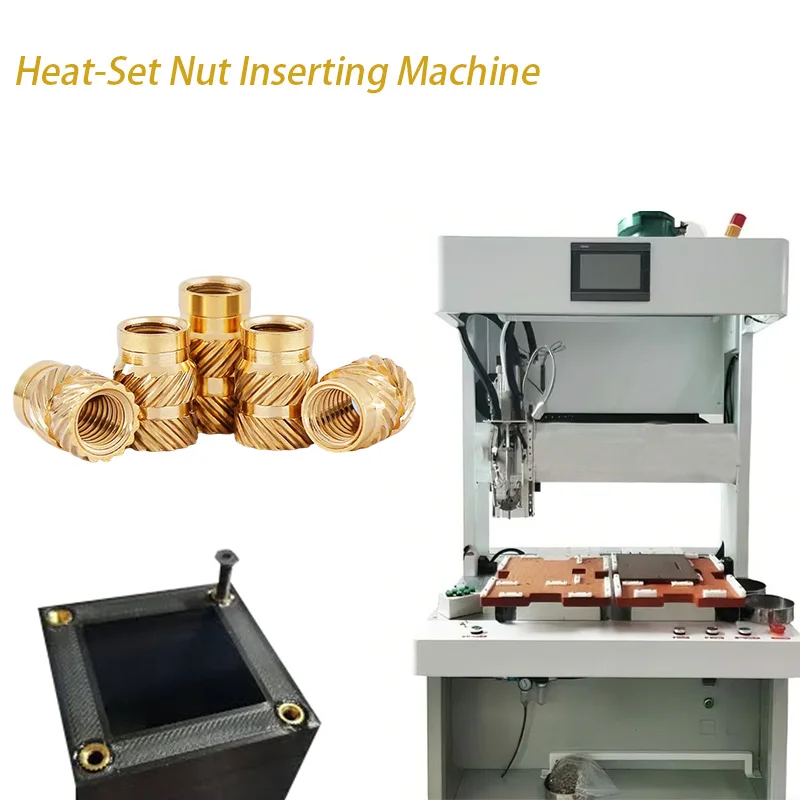 High Accuracy Heat Nut Insert Setting Molding Machine With Vibratory Bowel Nut Feeding for Automotive Industry