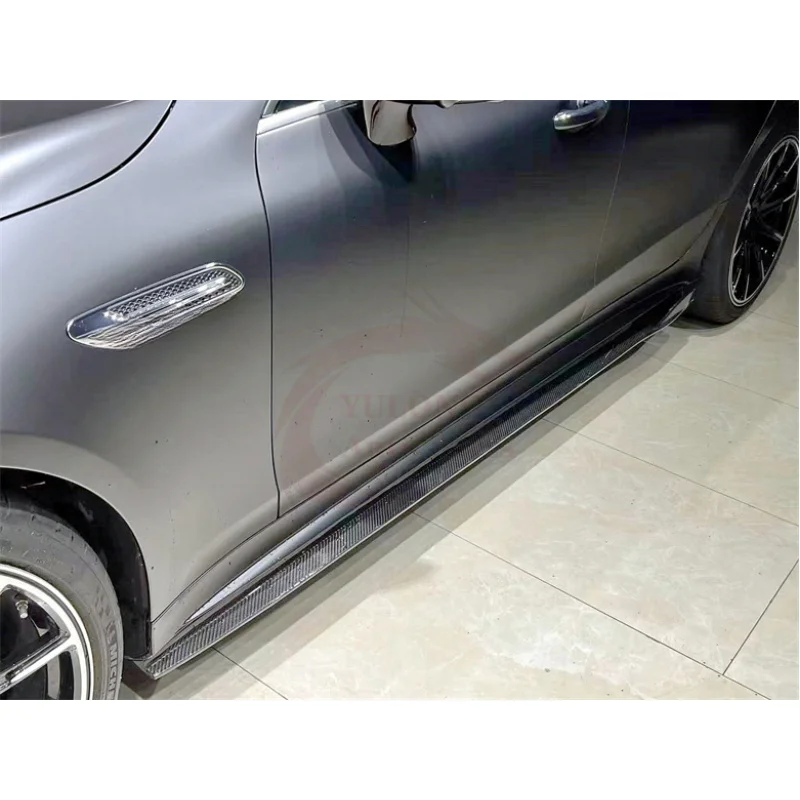 

For Mercedes-Benz AMG GT50 GT53 TAKD Style Dry Carbon Fiber Side Skirt Body Kit