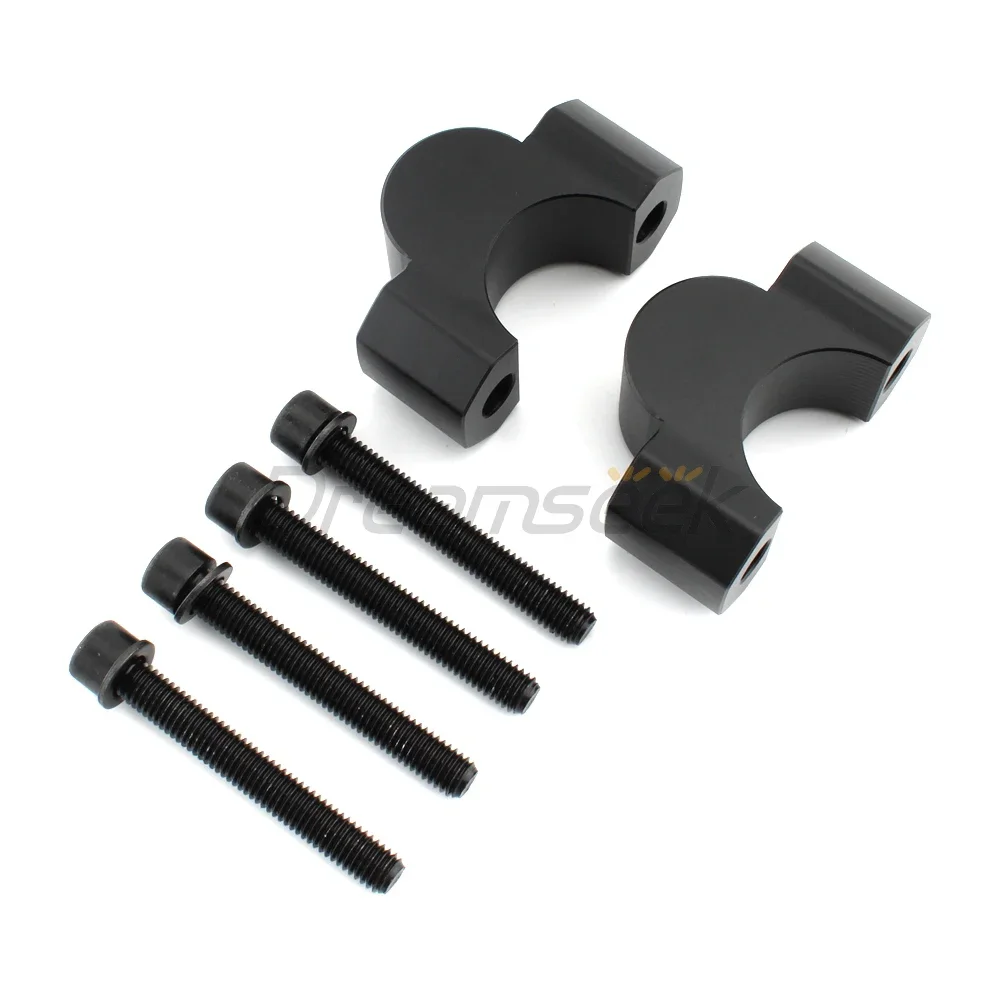 Pair Handlebar Riser Clamp Move Back for BMW S1000R 2021 2022 2023 Black Motorcycle Handle Bar Risers Mount Adapter CNC Aluminum