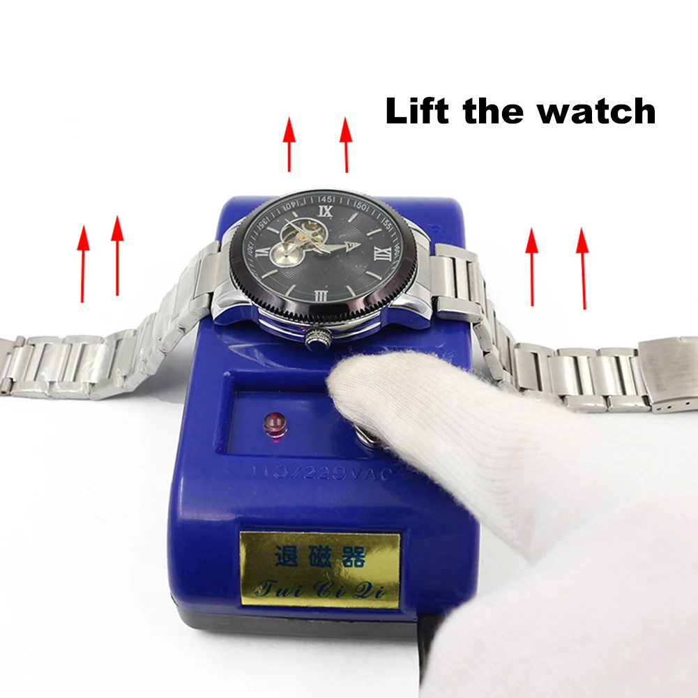 Watch Demagnetizer Repairing Degaussing Tool Compact Blue Professional Save Time Lightweight for Repairing Watch