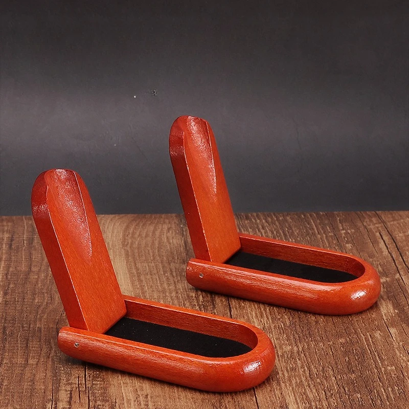 Wooden Tobacco Pipe Holder Foldable Smoking Pipe Stander Rack Universal Flip Single Pipe Bracket Cigarette Accessories view 2