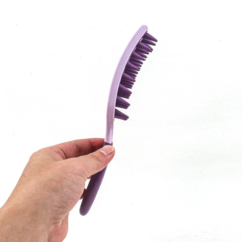 New long handle silicone hair washing brush multi-functional massage comb for cleaning scalp dry wet dual-use household tool