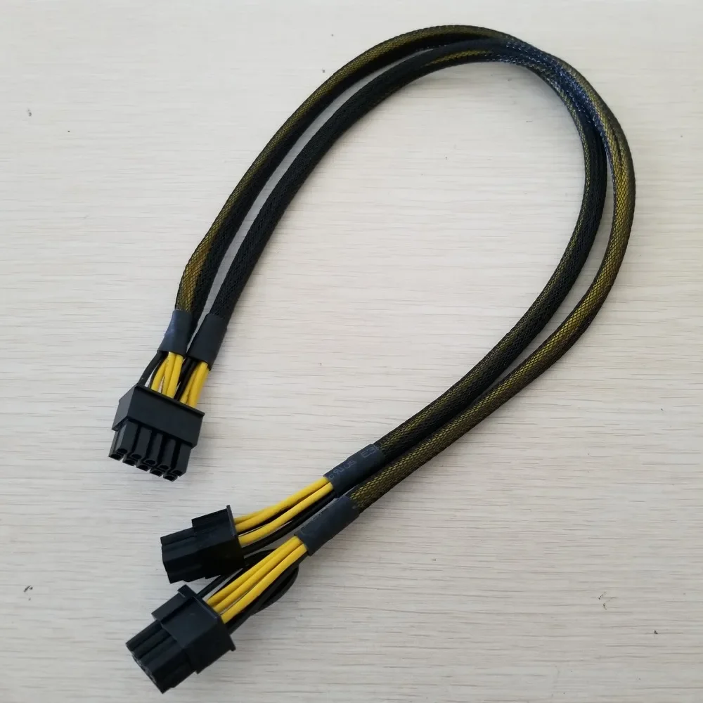 PSU 10Pin Male to PCI-E Graphics Video Display Card 8Pin & 6Pin  Power Supply Cable for HP Server DL580 DL585 DL980 G7