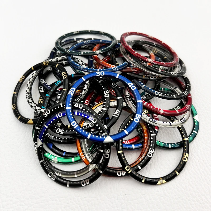Mod 39mm*32mm Resin Glue Watch Bezel Insert Fits for SKX007 SRPD Watch Case Insert Ring Inner Diameter Watch Replace Part