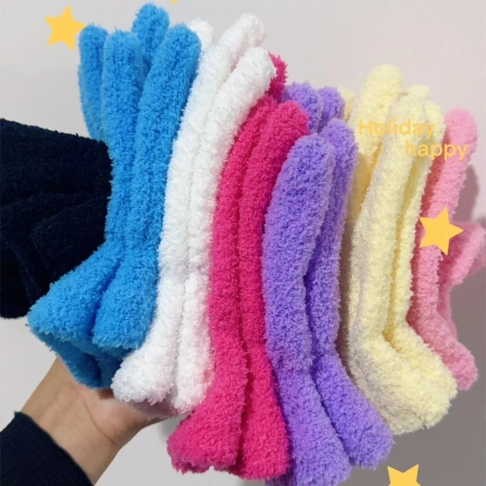Fashion Thickened Furry Gloves Cold-proof Warm Five Finger Gloves Solid Color Windproof Winter Gloves Men Women
