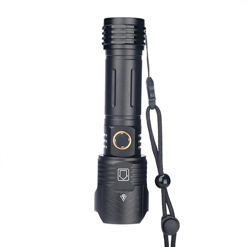 XHP90 9-Core LED Flashlight Zoom USB Rechargeable XHP90 Torch IPX4 Waterproof Flash Lamp 18650 26650 Handheld Light