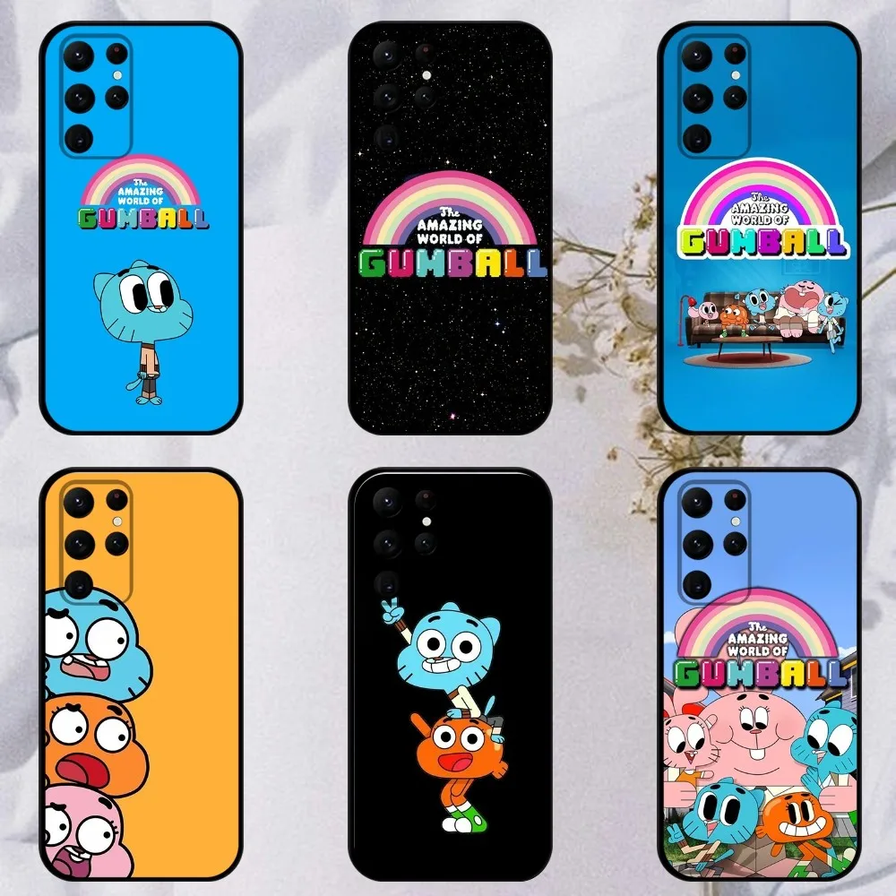 

the World of G-Gumballys Phone Case For Samsung S23,23,22,30,21,10,9,Note20 Ultra,Lite,Ultra,5G,Plus,FE,Black Soft Case